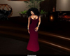 WINE COLORED BALL GOWN