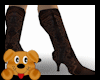 !A! Brown leather boots
