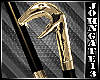 Steampunk Gun Cane Gold