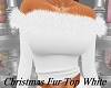 Christmas Fur Top White