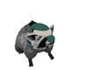 Xmas Animated Raccoon