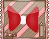 Childs Red/White Bow