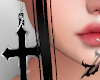 𝓩 Goth Cross Earr.