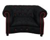 Blk chair red trim