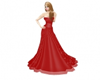 CAZ red evening gown
