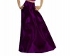 Purple Satin Skirt