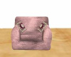 Pink silk armchair