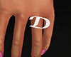 D Letter Ring