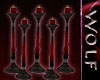 Candlestick Gothic Red