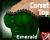 .a Corset Top Emerald