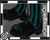 Teal Striped Stompers F