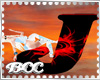 [BCC]J Letter- Red Black