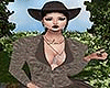 brown cowgirl hat