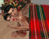 Blanket with poses