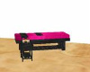 Massage table pink-black