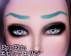 [E]*S Shaped Brows Teal*