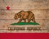 CA Wooden Flag