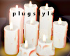 Cream Candles