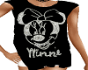 Minnie black top strass