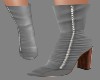 !R! Gray Low Fall Boots