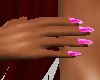 Metalic Pink Fingernails