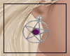 Pent earrings-purple