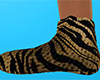 Brown Tiger Stripe Slippers (F)