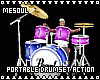 Portable Drumset Action