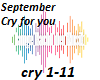 September-Cry for you