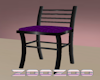 Z Purple Black bar stool
