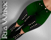 Green Leather Jeans