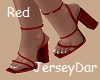 Wide Heel Red