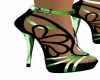 green & black shoe