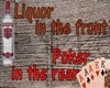 Poker/Liquor Sign