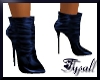 ~T~Blue Leather Boots