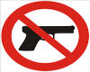 Sign no guns allowed