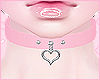 Heart Choker Pink