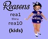 (Kids) Reasons song