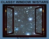 CLASSY WINDOW W/STARS