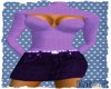 ~MX~SWEATERSHRUG PURPLE