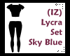 (IZ) Lycra Set Sky Blue