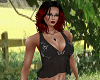 Black Lace Butterfly Top