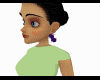 Duchess purple earring