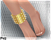 -P- Gold Ankle Cuff. R/F