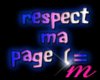respect ma page! sticker