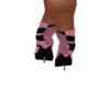 [CC] Pink blk Lip boots