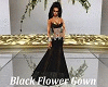 Black Flower Gown 