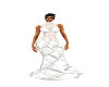 XXL white & sheer gown