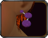 t| Purple Balls Earrings