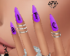 ○ Purple  Nails